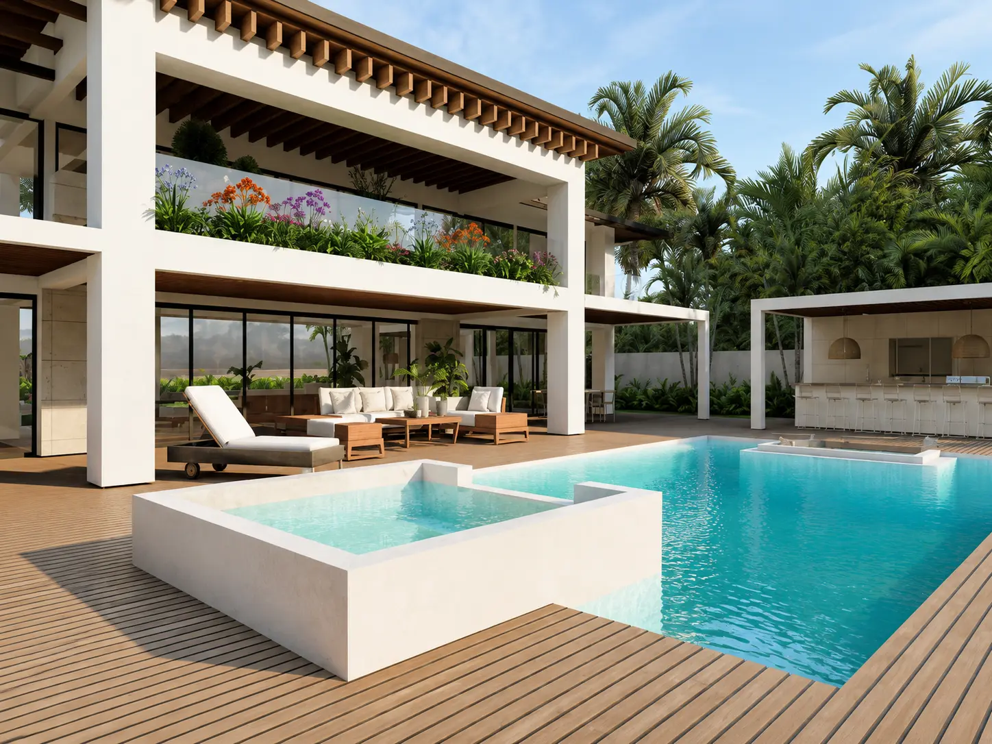 Pool Area Design - Architecture Visualization visualization screenshot 1